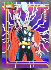 Thor 2026 Topps Chrome Marvel #177 Storm's Purple Lightning Refractor 22/75 MF1