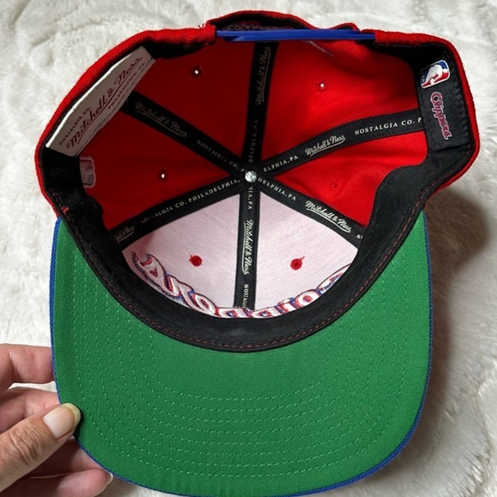 Mitchell & Ness LA Clippers Embroidered Snapback Woolâ¦ - Gem