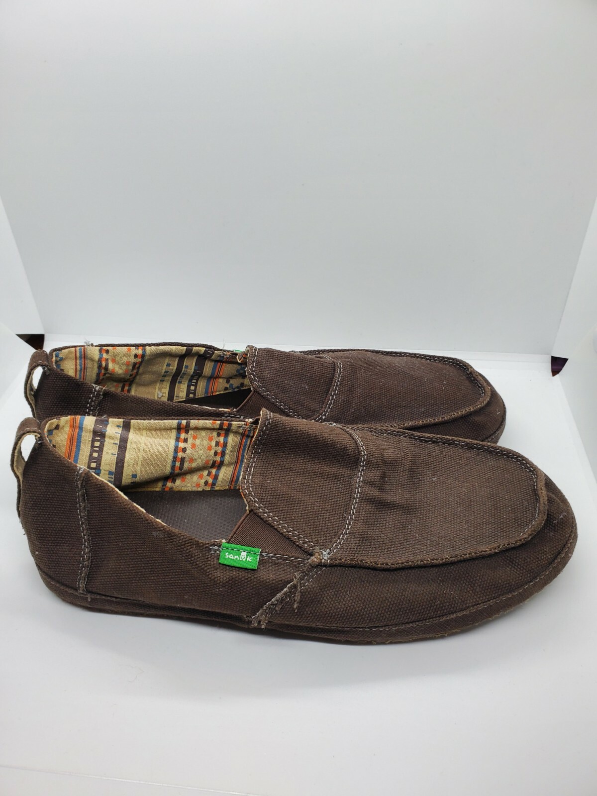 Купить Sanuk Mens Canvas Slip On Shoes 