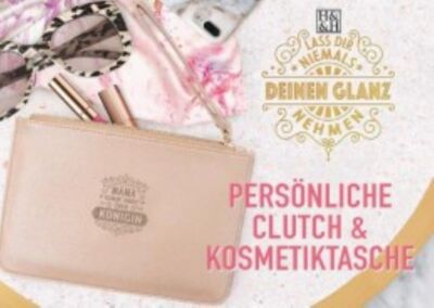 Persoenliche Clutch Tasche f.Kosmetik ,Abend Damentasche Handtasche Damen