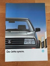 VW Jetta II Synchro - PROSPEKT (Januar 1989)