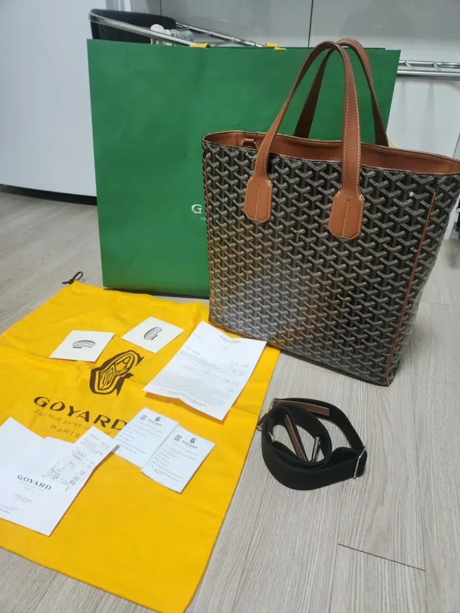 Goyard Voltaire Bag with Authentic Leather Strap