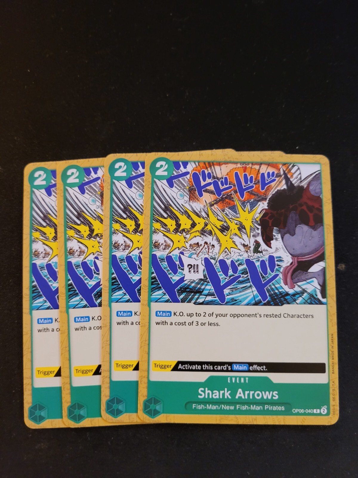 X4 Shark Arrows OP06-040 C - One Piece Card Game - Wings of Captain