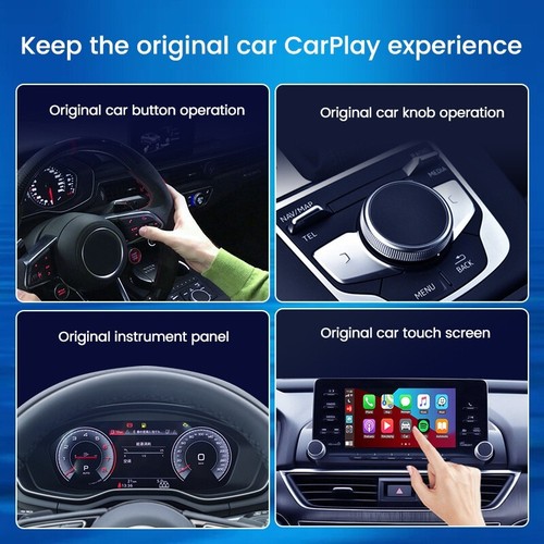 Wired to Wireless CarPlay Android Auto Radio Upgrade Converter Adapter Dongle - Picture 5 of 12