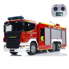 1:14 Scale I6S 6*4 Remote Control Fire Fighting Truck RC Fire Vehicle Car Sounds