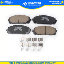 Front Ceramic Brake Pads w/Hardware for 2014 2015 Jeep Cherokee Dual Pistons