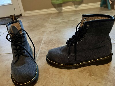 Martens Faux Denim Boots
