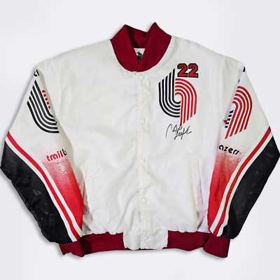 Portland Trail Blazers Vintage 90s Clyde Drexler Chalk Line Jacket