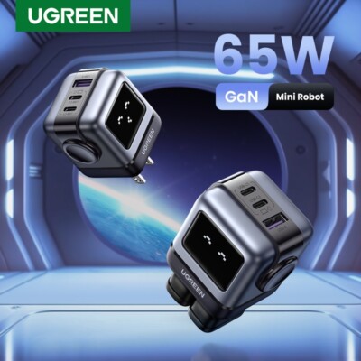 UGREEN 65W GaN Fast Charger USB C QC PD3.0 for iPhone and Xiaomi Devices