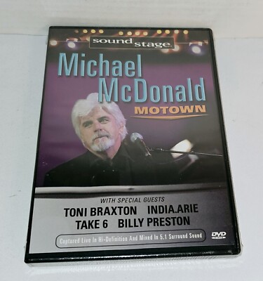 MICHAEL MCDONALD: A Tribute to Motown (DVD) Soundstage, NEW  