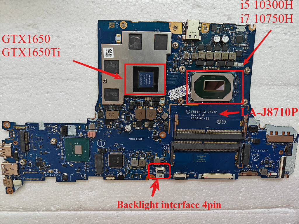 For Acer Nitro 5 AN515 AN517-52 AN515-55 N20C1 Laptop Motherboard