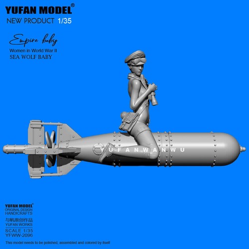 1/35 Harzfiguren Modell Torpedo Soldatin unmontiert unlackiert Bausatz 2096 - Bild 4 von 5