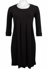 Day Night LBD Size L Little Black Dress Pleated Knit Trapeze Tiana B NWT