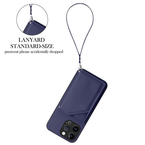 For iPhone Google Leather Card Wallet Case Stand Phone Cover +Hand Strap Women - Picture 18 of 24