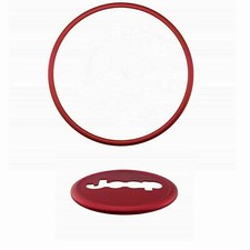 Car Steering Wheel Center Trim Bezel For 11-17 Jeep Wrangler Compass Patriot Red