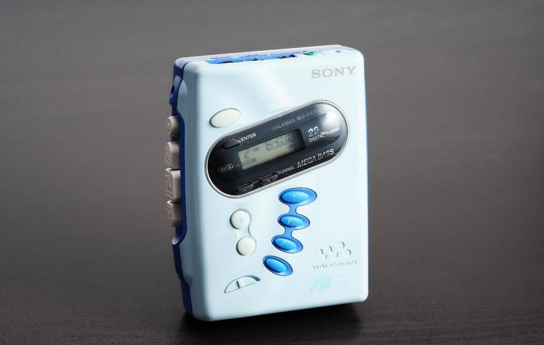 SONY WM-FX202 WALKMAN ラジオ TV/FM/AM SONY WM-FX202 blue Walkman Radio AM/FM Cassette Player Good | eBay