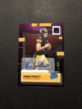2022 Clearly Donruss Kenny Pickett Rated Rookie Auto Purple /175 RC Steelers