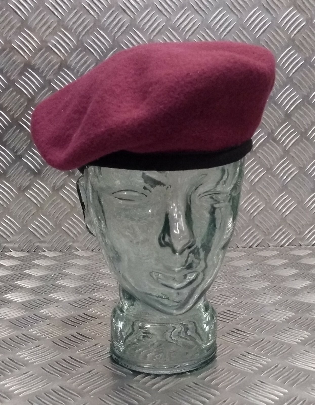 Para Beret Parachute Regiment Maroon Beret - Made In... 0AA - Foto 13