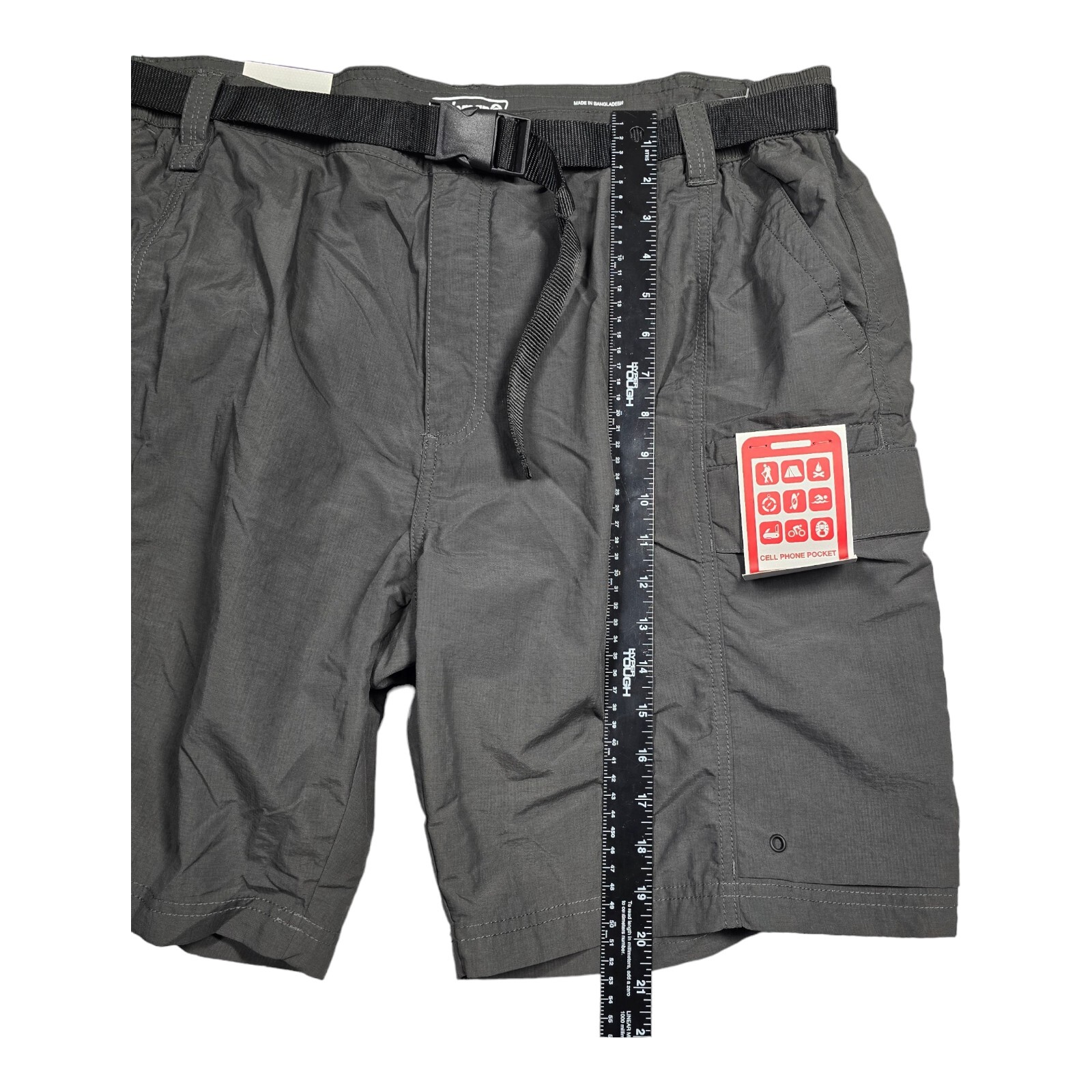 Coleman Men's Hiking Cargo Shorts with Belt Size XXL 44 46 Green