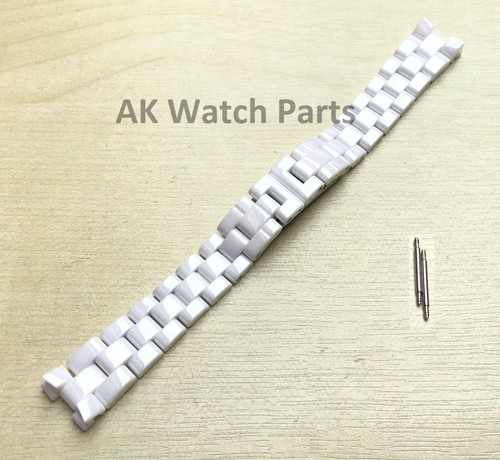 16mm Spare White Ceramic Strap Fits 