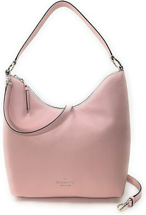 Kate Spade Zippy Large Leather Shoulder Bag Rose Smoke K8140