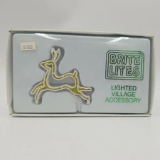 Department 56 Brite Lites Christmas Reindeer Lighted Village Accessories