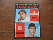 1971 TOPPS RED SOX ROOKIE STARS #176 DOUG GRIFFIN RC HIGHER GRADE NICE CARD!. rookie card picture