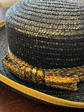 Gold Straw Vintage Hats for Women for sale | eBay display picture 1