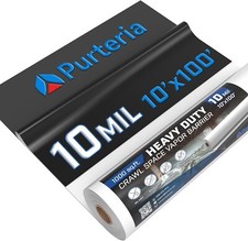 Crawl Space Vapor Barrier 10 Mil 10 x 100 Black and White Vapor Barrier