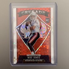 Mac Jones 2021 Panini Rookies & Stars Crusade Red Plaid Rookie RC CR-24