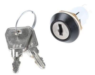 IP67 Schlüsselschalter SPDT 3 A@ 50 V DC 5 A@ 115 V AC 2-fach -20 â   +65Â°C