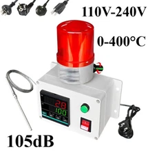 110-240V 105dB New Industrial Smart Over Temperature Alarm Sensor Machine 0‑400℃
