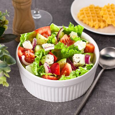 32 Oz Large Ceramic Ramekins Soup Baking Soufflé Oven Safe Bowls