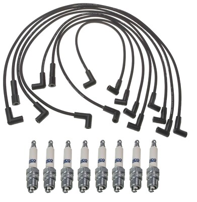 Pro Ignition Wire Set & 8 ACDelco Rapidfire Spark Plugs Kit For Chevy 5.7 V8 HD