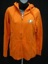 New Anaheim Ducks Womens Sizes M/L Orange Hoodie MSRP 55