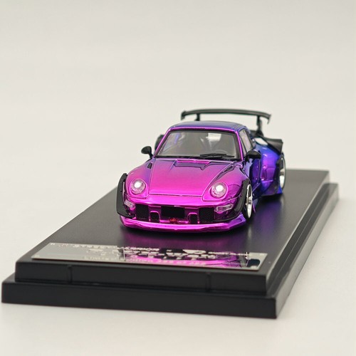 1:64 STREET WARRIOR Porsche 993 RWB Gradient Chrome Purple Diecast Models Car - Picture 5 of 7