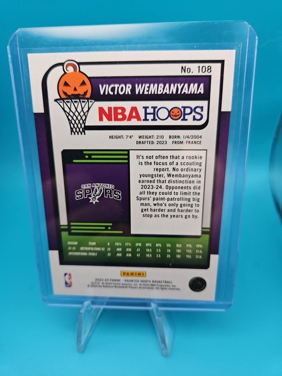 VICTOR WEMBANYAMA - 2023-24 Panini Haunted Hoops #108 ROOKIE