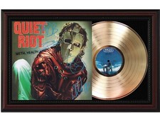 Quiet Riot Cherry wood Reproduction Signature Record Display