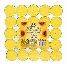 Price's Citronella Tealight Candles Garden Home Mosquito Fly Insect Repeller