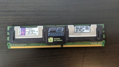Kingston memory 4gb - fb-dimm 240pin ddr2 667mhz / pc2-5300 1.8v volledig gebufferd - ecc (740617109757)