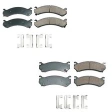 Akebono ProACT Front and Rear Ceramic Brake Pad Kit For Chevrolet GMC Hummer