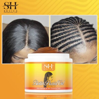Traction Alopecia Braiding Gel 100g Biotin Cream Edge Control Anti