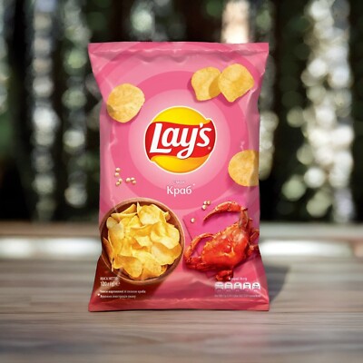 LAY'S Potato Chips with CRAB flavor 120 g. Minimum price and fast delivery