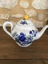 Vintage Spode Teapot Blue Flowers