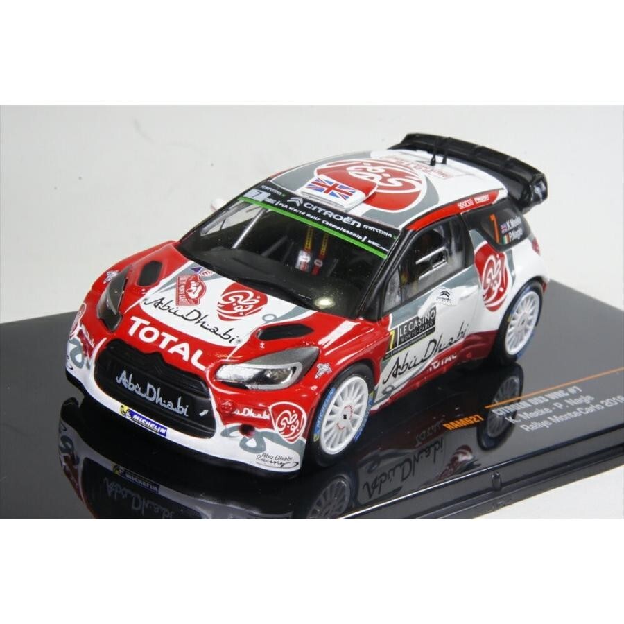【美品】ixo 1/43 WRCmodel CitroenDS3/C4 IXO 1:43 Citroen DS3 WRC Monte Carlo 2016 #7 K.Meeke P.Nagle