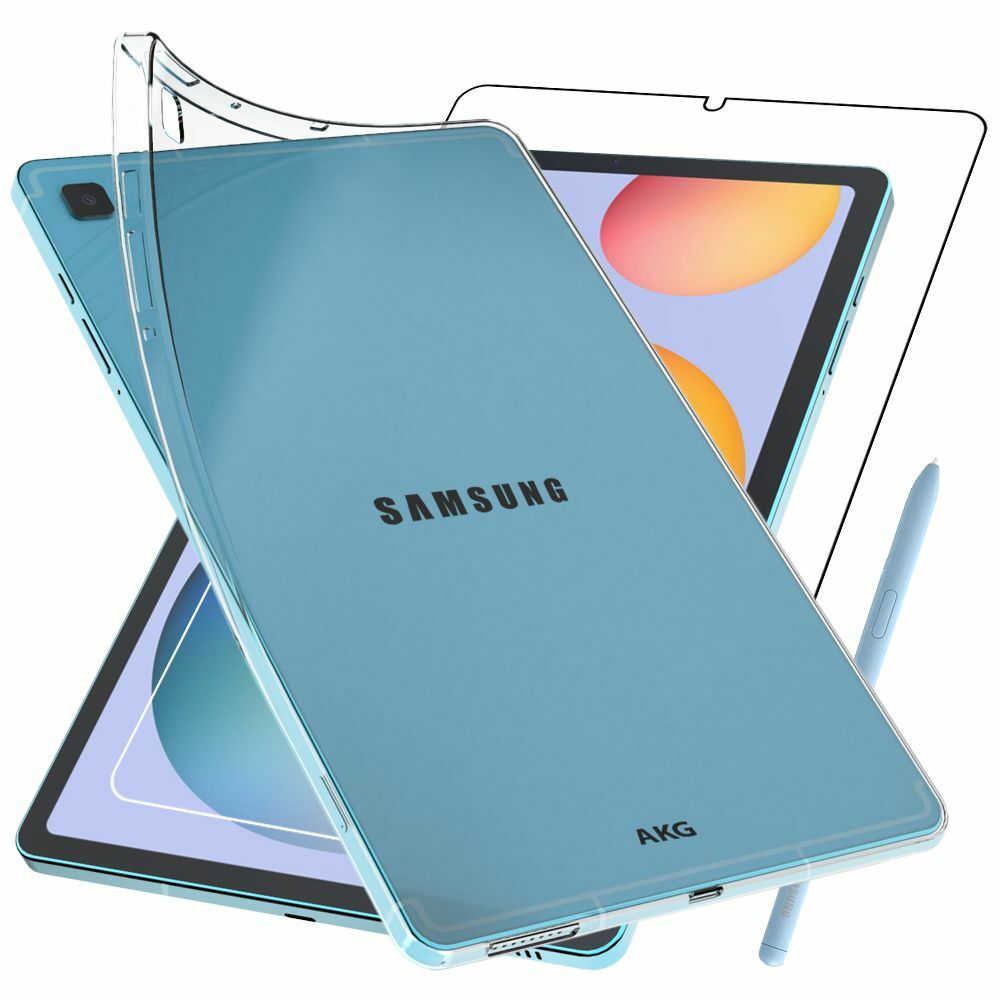 Cover + Vetro Temperato Samsung Galaxy Tab S6 Lite 10.4" P610 P615 Custodia