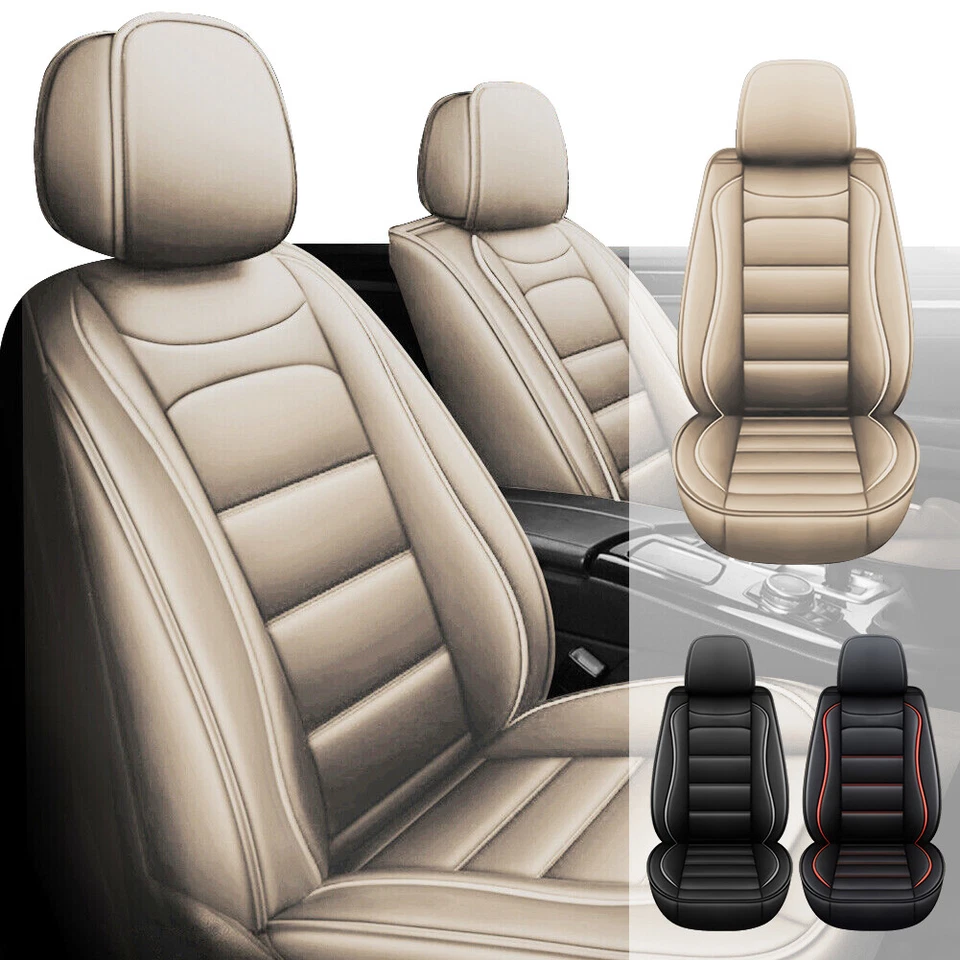 Car Front&Rear Pad 5 Seat Covers PU Leather For Nissan Juke S SV SL 2011-2017 Foto 2 de 3