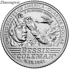 2023 American Women Quarter Bessie Coleman (P Mark) - Free shipping