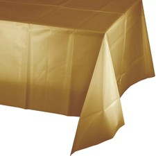 Eight 8  54" x 108" Plastic Table Cover - Heavy Duty Disposable Tablecloths