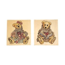 The Boyds Collection Bailey Hearts Desire Bear, Wilson Love Sonnets Rubber Stamp
